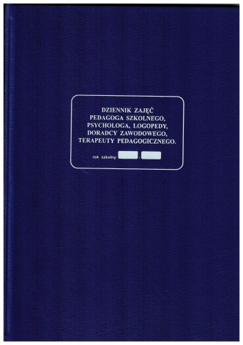 Dziennik Pedagoga Szkolnego (Psychologa) MEN-I/10 (U)