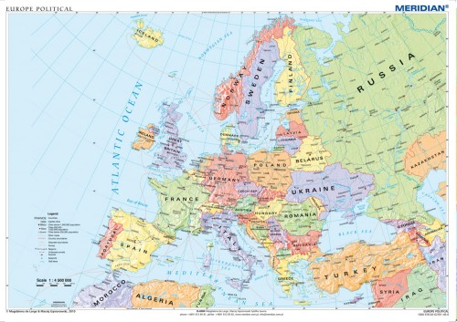 Europe political map
