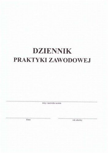 Dziennik praktyki zawodowej