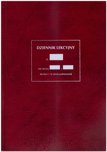Dziennik Lekcyjny dla klas I-III Szkoły Podstawowej -  układ na stronie - wszystkie edukacje dla jednego ucznia MEN I/2