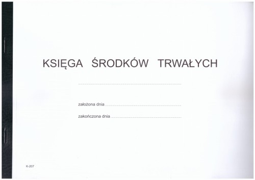 Księga środków trwałych ( miękka oprawa)