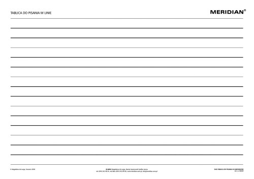 DUO Tablica do pisania w linię / kratkę - dwustronna ścienna plansza dydaktyczna