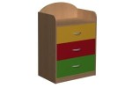 Szafka przedszkolna PRIMO 23 z 3 szufladami oraz nadstawką 