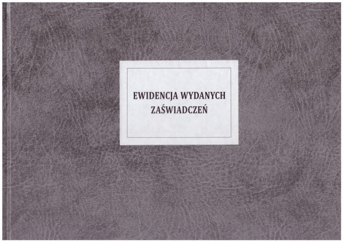 Ewidencja wydanych zaświadczeń