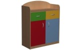 Szafka przedszkolna PRIMO 28 z 2 szufladami oraz nadstawką 