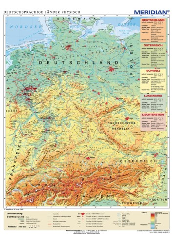 Deutschsprachige Länder physisch