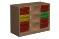 Regał przedszkolny z pojemnikami PRIMO 93