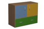 Szafka  przedszkolna z szufladą PRIMO 102