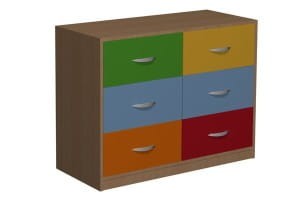 Szafka przedszkolna z 6 szufladami PRIMO 104