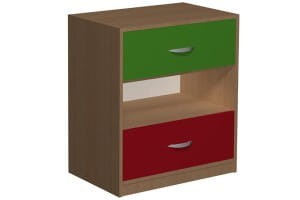 Komoda przedszkolna z 2 szufladami PRIMO 118