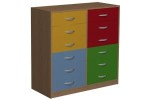 Szafka przedszkolna z szufladami PRIMO 141