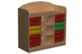 Regał przedszkolny z pojemnikami PRIMO 165 z nadstawką