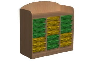 Regał przedszkolny z pojemnikami PRIMO 167 z nadstawką