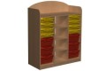 Regał przedszkolny z pojemnikami z nadstawką  PRIMO 197