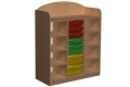 Regał przedszkolny z pojemnikami z nadstawką PRIMO 198