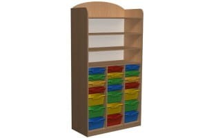 Regał przedszkolny duży z pojemnikami z nadstawką PRIMO 220