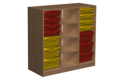 Regał szkolny z pojemnikami PRIMO 124