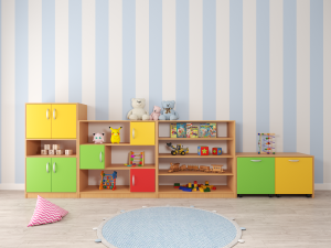 Zestaw mebli przedszkolnych o długości 3,84 m PRIMO Nr. 2