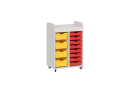 Regał mobilny do przedszkola z 12 pojemnikami PRIMO 232