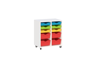 Regał MOBILNY z 10 pojemnikami do przedszkola - PRIMO 234