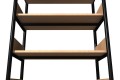 Regał szkolny biblioteczn z zabezpieczeniem boków o zwiększonej wytrzymałości, jednostronny  A