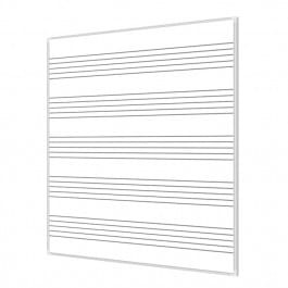 Tablica biała z nadrukiem w pięciolinie