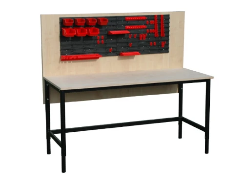 Stół szkolny warsztatowy/montażowy/ stolarski z nakładką dł. 1500mm