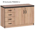 Komoda szkolna  z szafką i szufladami KUJAWIAK PREMIO Nr 2