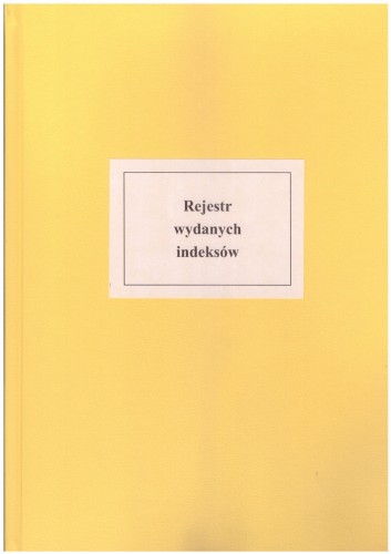 Rejestr wydanych indeksów