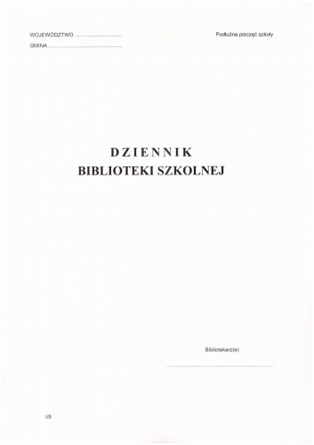 Dziennik biblioteki szkolnej (I)