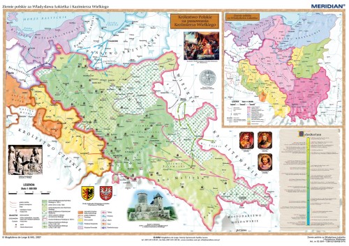 Ziemie polskie za Kaziemierza Wielkiego i Władysława Łokietka