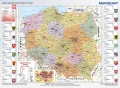 Mapa administracyjna Polski (2018) - mapa ścienna