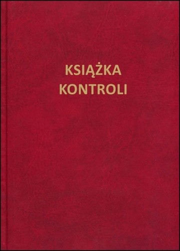 Książka kontroli (twarda oprawa)