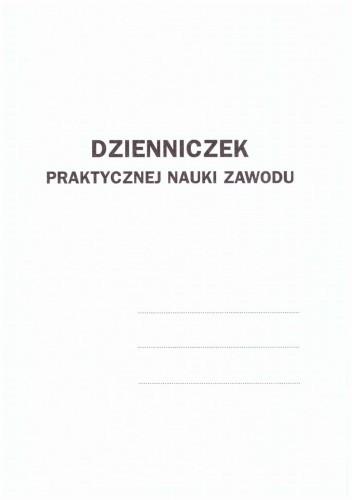 Dziennik praktycznej nauki zawodu
