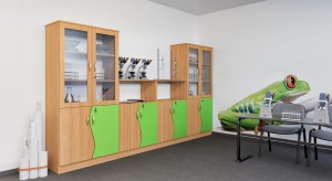 Zestaw szafek szkolnych nr 13 (długość zestawu 3,4 m) FALA 