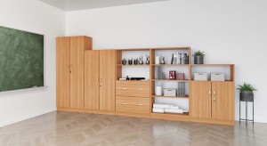 Zestaw szafek szkolnych nr 18 (długość zestawu 4 m) MAZUR 