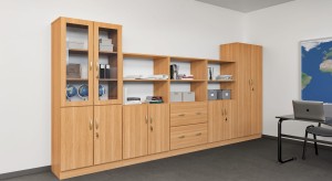 Zestaw szafek szkolnych nr 19 (długość zestawu 4 m) MAZUR 