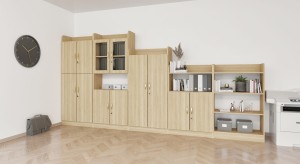 Zestaw szafek szkolnych nr 22(długość zestawu 4 m) BAŁTYK 