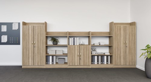 Zestaw szafek szkolnych nr 24 (długość zestawu 4 m) BAŁTYK 