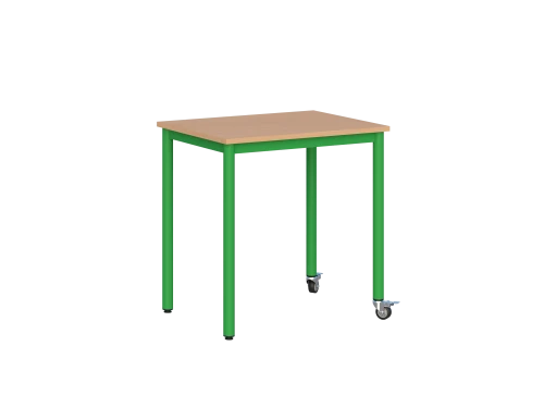 Stolik mobilny do pracowni szkolnej Magda 800x800 mm