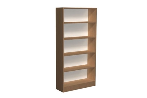 Regał szkolny biblioteczny z płyty proste półki C 