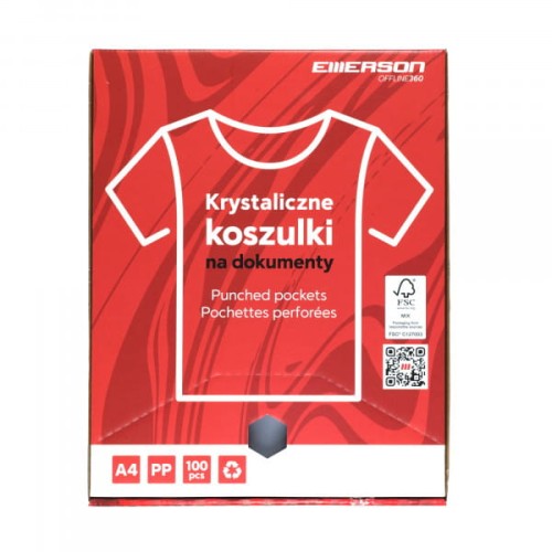 Koszulki krystaliczne A4 45mic 100 szt w folii (2944)