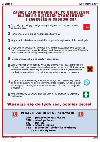 Alarmy! Jak zachować się podczas alarmu o klęskach żywiołowych