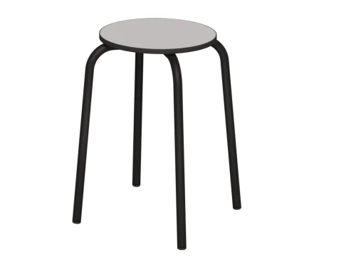 Taboret szkolny siedzisko OKRĄGŁE Compact HPL nr 4,5,6,7
