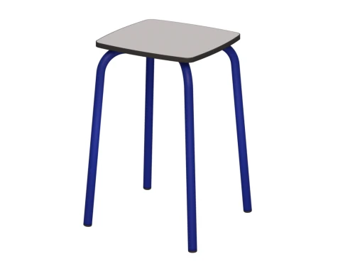 Taboret szkolny siedzisko KWADRATOWE Compact HPL  nr 4,5,6,7