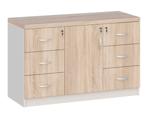 Komoda szkolna  z 1 szafką i 6 szufladami KUJAWIAK PREMIO 5