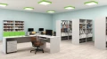 Biblioteczka szkolna na konstrukcji mobilna Primo 249