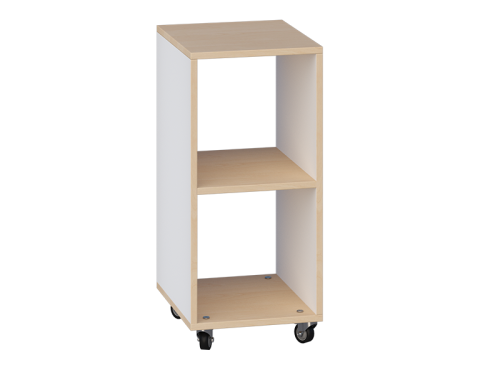 Mobilny regał szkolno-przedszkolny pojedynczy, dwustronny Primo 244