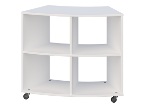 Mobilny regał półokrągły szkolno-przedszkolny, dwustronny Primo 247