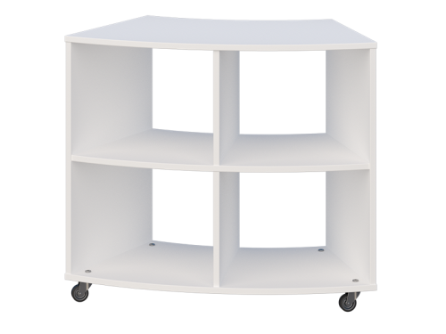 Mobilny regał półokrągły szkolno-przedszkolny, dwustronny Primo 247